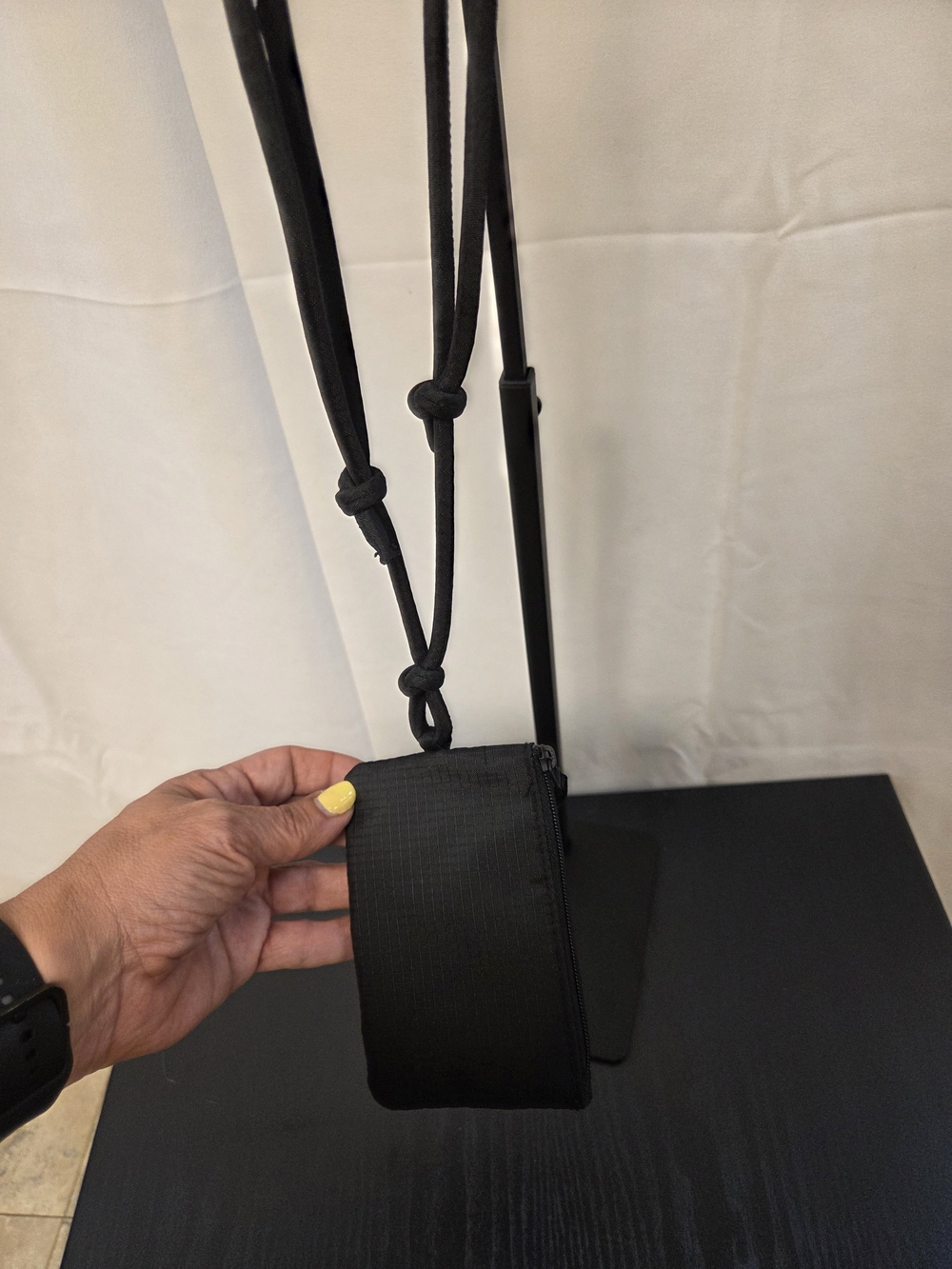 Vera Bradley Black Compact Crossbody Wristlet